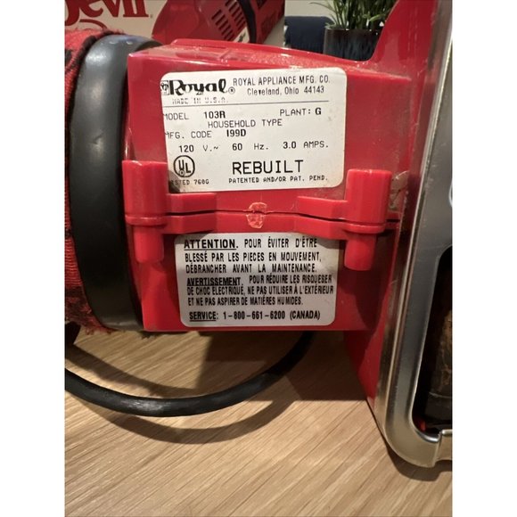 Vintage ￼1996 Royal Dirt Devil Plus Hand Held Corded Vacuum Model 08100 Tested ￼ - Picture 11 of 16